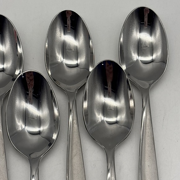 8- Oneida Stainless Camlynn Cleo Frosted Handle Teaspoon Flatware - Picture 4 of 10